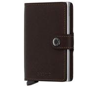Secrid - Porte-Cartes Rigide en Cuir et Aluminium en Marron