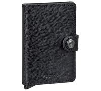 Secrid Portefeuille Mc Wallet – Aluminium et cuir – Noir Homme