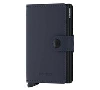 Secrid Miniwallet en cuir mat – Bleu