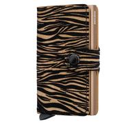 Secrid Portefeuille Miniwallet Zebra – cuir, RFID, compact, grande capacité, marron