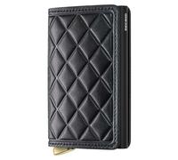 Secrid Slimwallet Emboss Diamond Leather Wallet Noir