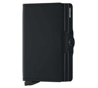 Secrid Portefeuille Twinwallet Matte Cuir vachette 16 cartes Protection RFID Noir