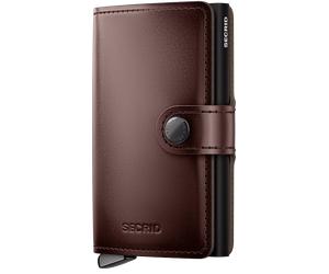 Secrid Portefeuille Mini Premium Crépuscule Marron Foncé