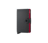 SECRID Portefeuille - Miniwallet Cubic Noir Rouge noir