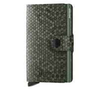 Secrid Miniwallet Étui pour cartes de crédit Protection RFID Cuir véritable 6.5 cm olive