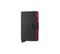 SECRID Portefeuille - Miniwallet Optical Mini Noir Rouge noir