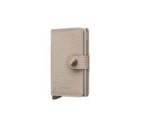 Secrid Miniwallet Pebble Leather Wallet Beige Homme,Femme