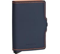 Secrid Portefeuille Twinwallet Matte, Bleu Nuit Orange, 10,2 x 6,5 x 2,1 cm, Bicolore