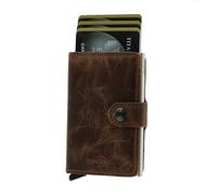 Secrid RFID Card Holder Card Protector Ville Vintage Brown Leather Wallet, Marron, Vintage, Marron, Vintage