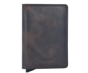 Secrid Slimwallet Étui pour cartes de crédit Protection RFID Cuir 6.5 cm brun