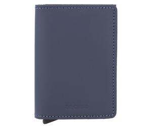 Secrid Slimwallet Matte Porte-cartes de crédit Porte-monnaie RFID Cuir 6,5 cm bleu