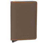 Secrid Slimwallet Matte Porte-cartes de crédit Porte-monnaie RFID Cuir 6,5 cm brun