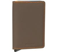 Secrid Slimwallet Matte, Porte Feuille Truffle et orange, Moderne