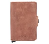 Secrid Twinwallet Étui pour cartes de crédit Protection RFID Cuir véritable 6.5 cm brun