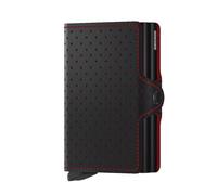 Secrid Twinwallet Perforated Black-Red, Accessoire de Voyage - Portefeuille Mixte Adulte, Black-Red, Talla Única - TPf-Black-Red