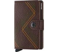 Secrid Unisex Miniwallet Stitch Linea Espresso Taille: OS | Portefeuilles Outlet | Unisex