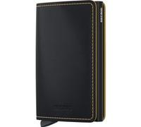 Secrid Unisex Slimwallet Matte Black & Ochre Taille: OS | Portefeuilles Outlet | Unisex | Le Noir