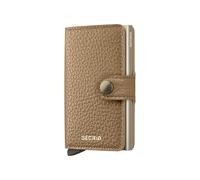 Secrid Miniwallet Pebble Leather Wallet Marron