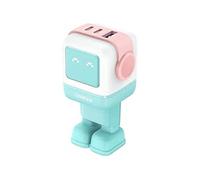 CHARGEUR SECTEUR UGREEN ROBOTGAN 65 W TURQUOISE BLANC ET ROSE