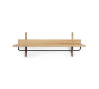 Ferm Living Étagère avec tringle Sector 37x87 cm Oak-black brass
