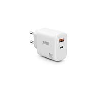 Urban Factory Secteur 65W Type-C GAN 1 port USB-C 45W + 1 port USB-A 18W Blanc