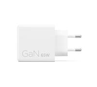Lenovo Chargeur secteur G0A6065WEU – Double USB‑C 65 W GaN, câble USB‑C 1,5 m – Blanc