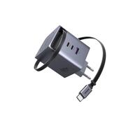Ugreen Chargeur secteur X616 100W GaN 2x USB-C + 1x USB-A Rétractable