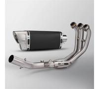 Section Queue d'échappement Anneau De Fixation Silencieux Avant Système Complet Tuyau D'échappement Moto Adapté pour Yamaha MT09 MT09SP FZ09 2021 - 2023(Style 1)