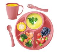 Sectioned Dining Plates, Microwave Safe Portion Control Dish, Dishwasher Friendly Serving Bowl For Kids, Cafeteria, Kindergarten, RV, Apartment, Meal Prep, Restaurant Use