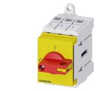 Sectionneur à coupure en charge rouge, jaune 3 pôles 16 mm² 32 A 690 V/AC Siemens 3LD32300TK13