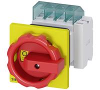 Sectionneur à coupure en charge rouge, jaune 3 pôles 6 mm² 16 A 1 NO (T), 1 NF (R) 690 V/AC Siemens