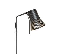 Secto Applique Petite 4630 - avec câble + prise - noir