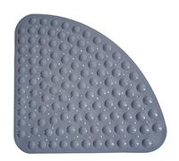 Sector Corner Tapis de Douche Tapis de Bain Quadrant Tapis Anti-bactérien Tapis antidérapant pour Baignoire,Gris