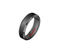 Sector No Limits Bague Row pour homme en céramique, Émail noir - SACX15029