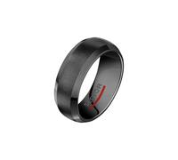 Sector No Limits Bague Row pour homme en céramique, Émail noir - SACX16019