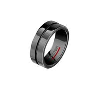 Sector No Limits Bague Row pour homme en céramique, Émail noir - SACX17021