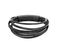 Sector No Limits Bracelet Homme, Collection BANDY, en Acier, PVD Noir, cuir, émail - SZV78