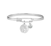 Sector No Limits Bracelet pour femme, collection EMOTION, diamètre 6 cm, acier et verre - SAPW14, 6 cm, Acier inoxydable, Agate