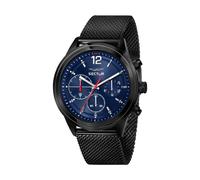 Sector No Limits - Chronographe Cadran Bleu Bracelet Maille - Homme - Accessoires - Noir - Taille: ONE Size