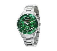 Sector No Limits, Homme, Accessoires, Gris, Taille: ONE Size Cadran vert montre en acier inoxydable