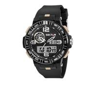 Sector No Limits Hommes Digital Quartz Montre avec Bracelet en PU R3251532003