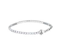 Sector No Limits SANN66 Bracelet homme en acier, zircons, collection TENNIS, ancre, idées cadeaux pour homme, Taglia Unica, Acier inoxydable, Oxyde de zirconium