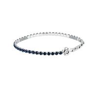 Sector No Limits SANN67 Bracelet Homme en Acier, Zircon Bleu, Collection TENNIS, Gouvernail Idées Cadeaux pour Homme