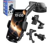SecuFirst Support Telephone Voiture,Porte de Téléphone pour Douche et Mur | Support de Téléphone, pour Tableau de Bord de Voiture, Pare-Brise, Grille Aeration,pour iPhone, Samsung, etc.Rotatif à 360°