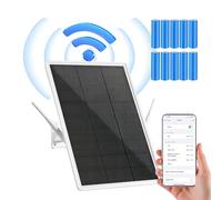 SECUPOE Répéteur WiFi solaire extérieur 2,4 GHz Wi-Fi Range Extender 300Mbps Wireless Internet Signal Booster Intégré 26000mAh Batterie IP66 étanche