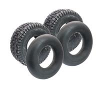 SECURA 2x Pneus 15x6.00-6 + 2x chambres à air (valve courbée)