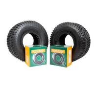 SECURA 2x Reifen Tubeless 15x6.00-6 inkl. Schlauch mit geradem Ventil TR13