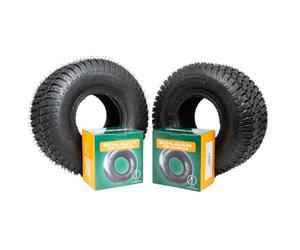 SECURA 2x Reifen Tubeless 15x6.00-6 inkl. Schlauch mit geradem Ventil TR13