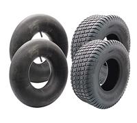 SECURA 2x Reifen Tubeless 18x6.50-8 inkl. Schläuche mit geradem Ventil TR13