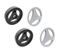 SECURA 2x Roue arrière avec enjoliveur compatible avec Scheppach MS225-53E 59112649942 (ab 07/2021) Tondeuse à gazon